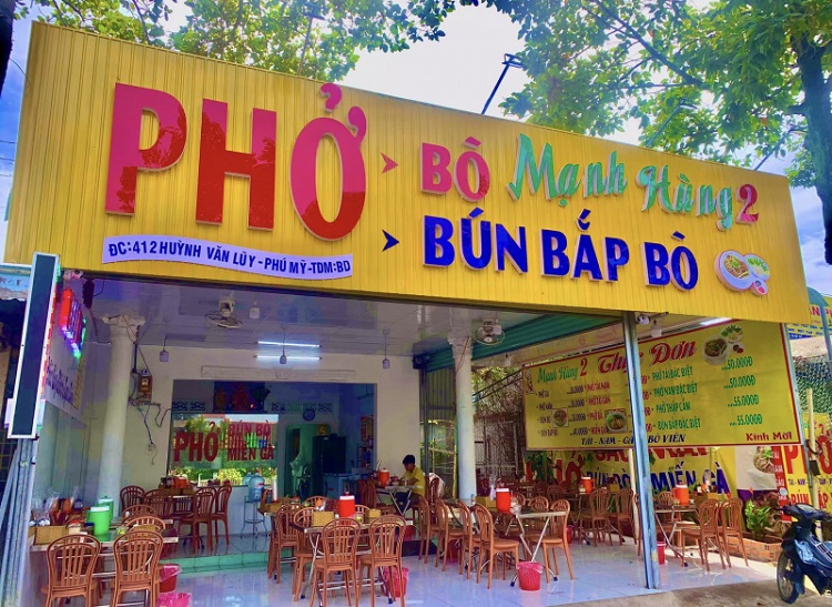Biển quảng cáo bún phở hút khách - Ảnh 2