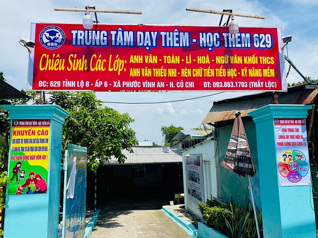 Mẫu bảng hiệu dạy thêm dạy kèm