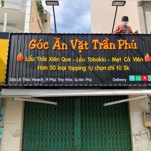Mẫu biển quảng cáo đồ ăn vặt