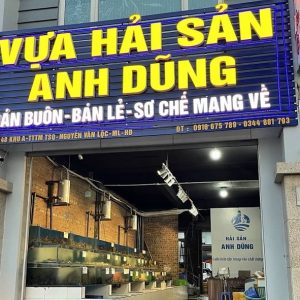 Biển quảng cáo hải sản tươi sống