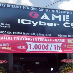 Alternative view of Biển quảng cáo quán net game thủ
