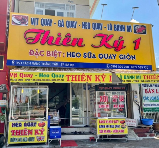 Biển quảng cáo tiệm vịt quay