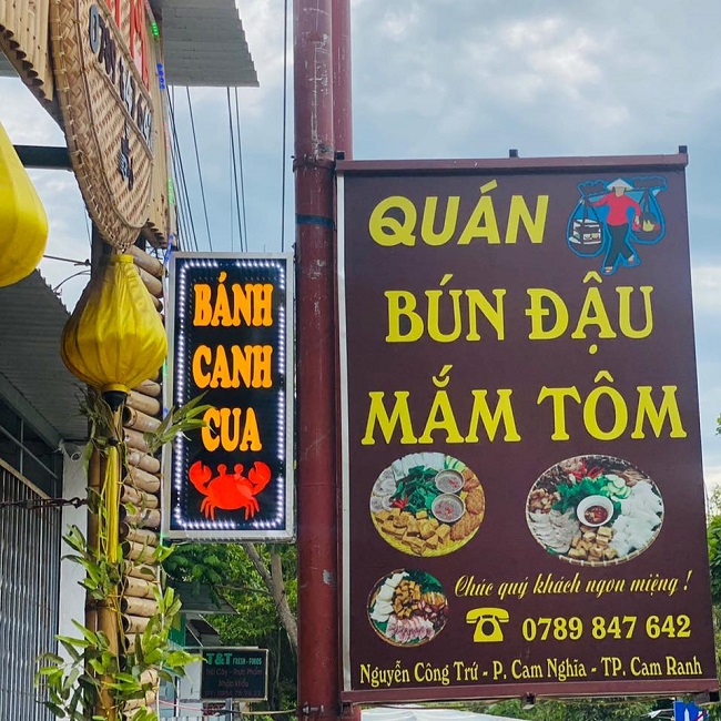 Bảng hiệu bún đậu mắm tôm - Ảnh 8