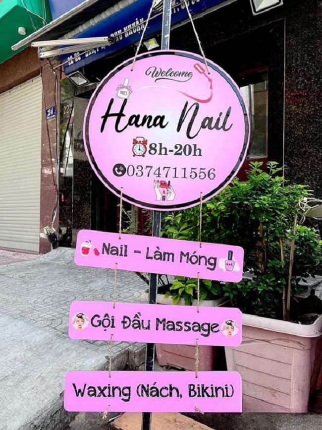 Mẫu bảng hiệu nail mi thiết kế ấn tượng - Ảnh 4