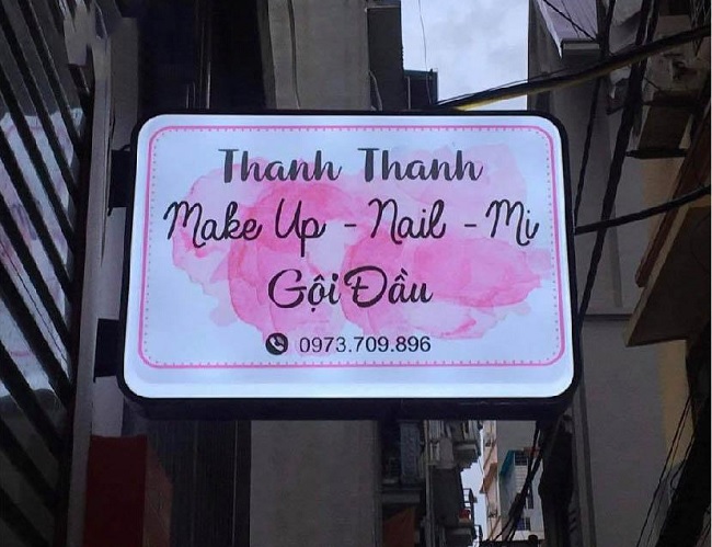 Mẫu bảng hiệu nail mi thiết kế ấn tượng - Ảnh 16