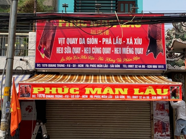 Biển quảng cáo tiệm vịt quay - Ảnh 4