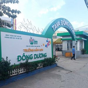 Alternative view of Mẫu bảng hiệu mầm non dễ thương