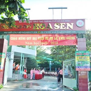 Alternative view of Thi công bảng hiệu trường học ấn tượng