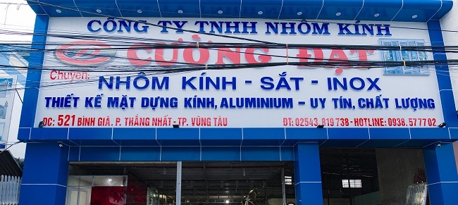 Mẫu bảng hiệu nhôm kính Xingfa đẹp - Ảnh 7