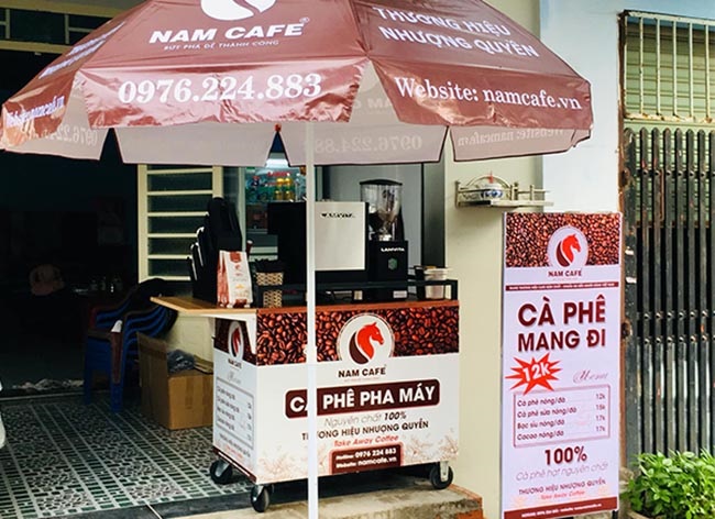 Bảng hiệu cafe mang đi take away - Ảnh 11