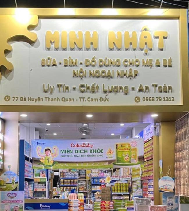 Mẫu bảng hiệu cửa hàng bỉm sữa - Ảnh 13