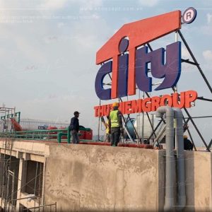 Làm bảng hiệu tòa nhà trọn gói TPHCM
