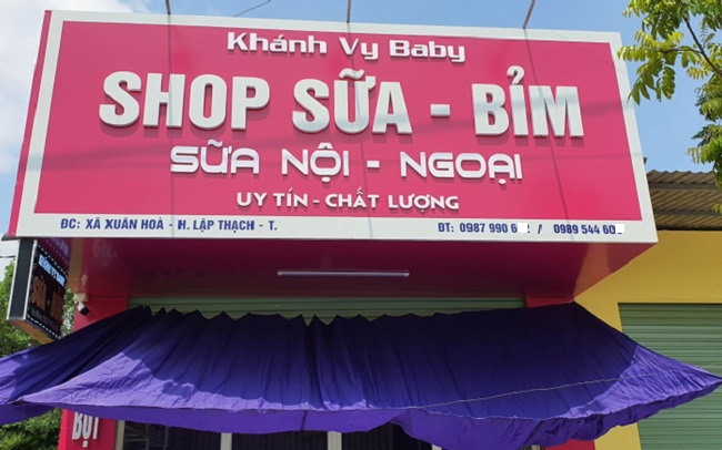 Mẫu bảng hiệu cửa hàng bỉm sữa - Ảnh 10