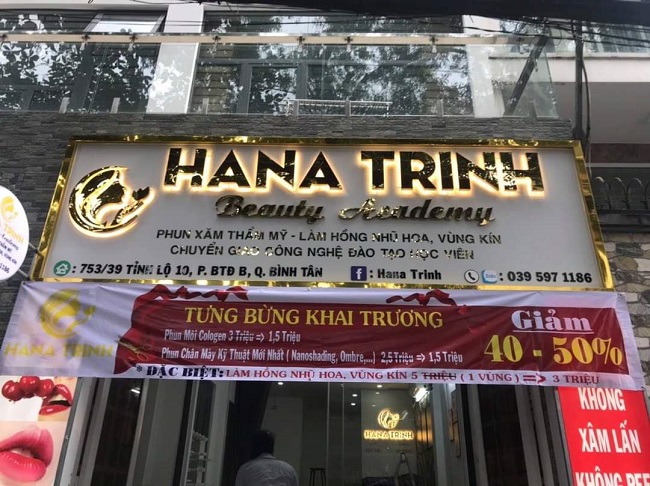 Biển quảng cáo phun xăm thẩm mỹ - Ảnh 7