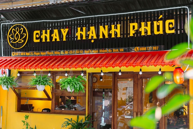 Mẫu bảng hiệu quán chay thanh tịnh - Ảnh 5