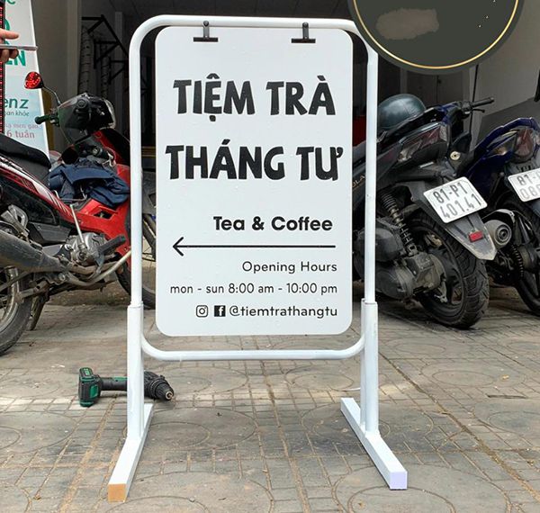 Mẫu bảng hiệu đứng quảng cáo đẹp - Ảnh 13