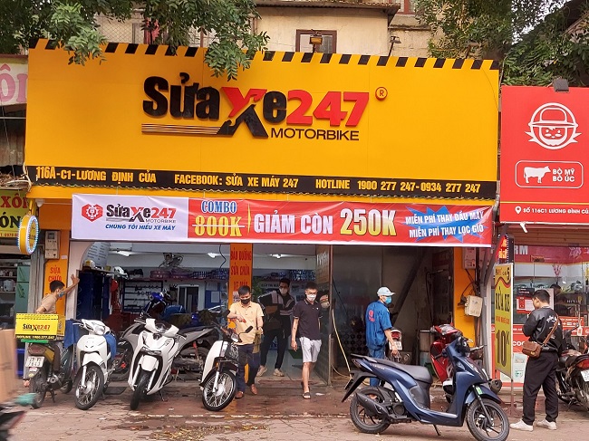 Mẫu bảng hiệu sửa xe máy - Ảnh 11
