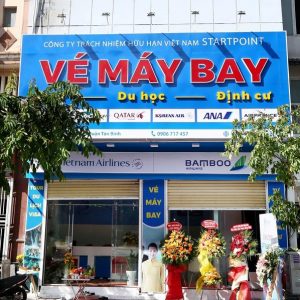 Alternative view of Bảng hiệu phòng bán vé máy bay