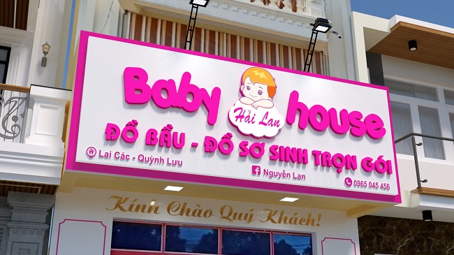 Mẫu bảng hiệu màu hồng dễ thương - Ảnh 9