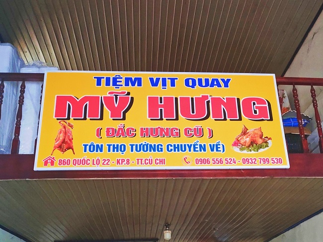 Biển quảng cáo tiệm vịt quay - Ảnh 8
