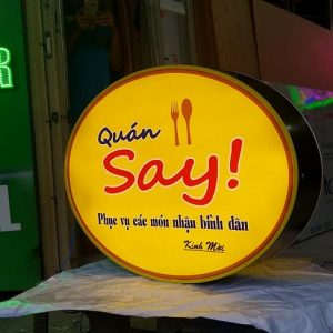 Alternative view of Mẫu bảng hiệu treo tường 2 mặt