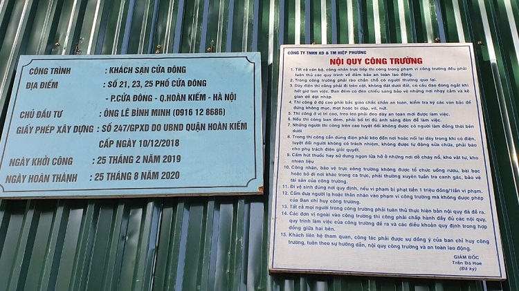 Mẫu bảng thông tin công trình đúng tiêu chuẩn - Ảnh 4