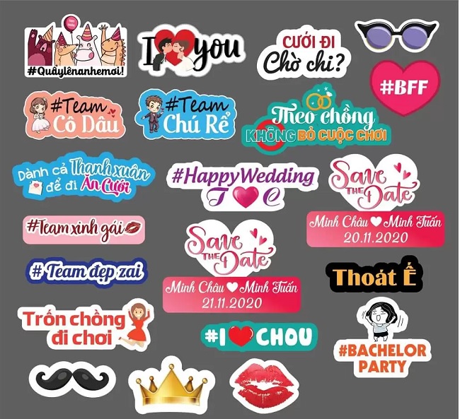 Mẫu bảng hashtag cầm tay chụp hình đẹp - Ảnh 13