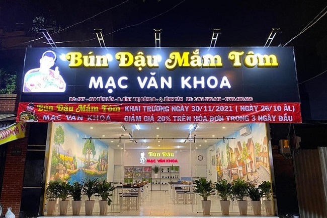 Bảng hiệu bún đậu mắm tôm - Ảnh 6