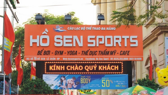 Bảng hiệu yoga gym aerobic - Ảnh 2